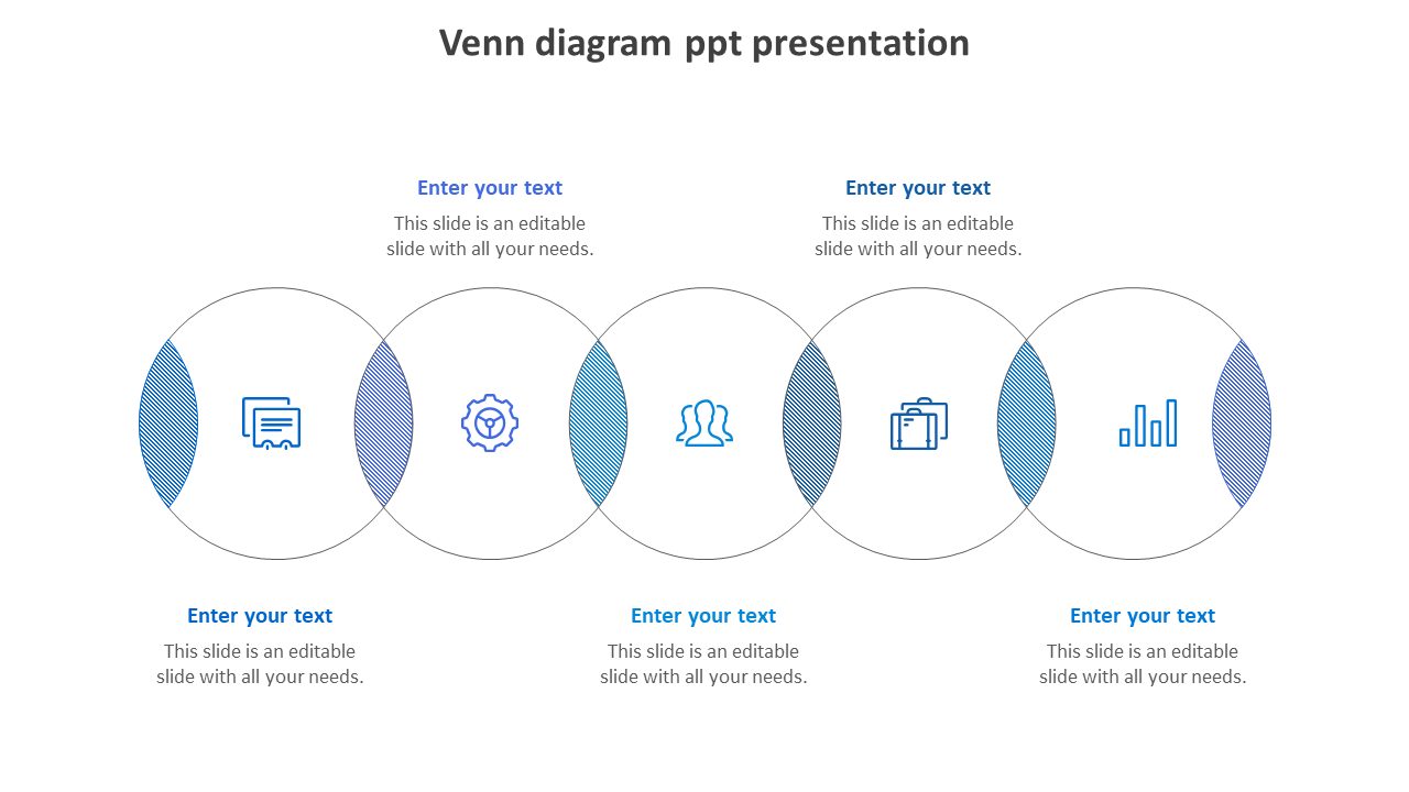 Free - Easy Editable Venn Diagram PPT Presentation Template